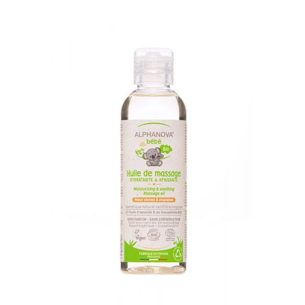 Huile De Massage Bébé Bio - 100 Ml - Alphanova