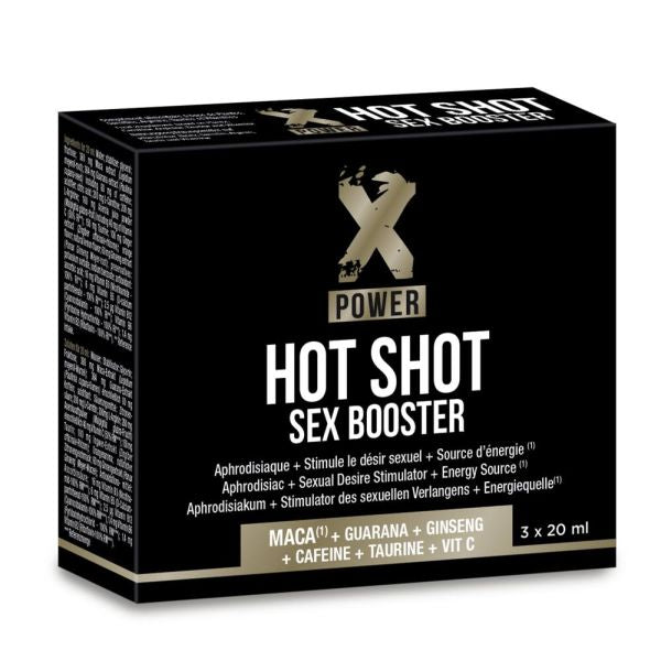 Hot Shot Sex Booster, Aphrodisiaque - 3 X 20 Ml - Labophyto