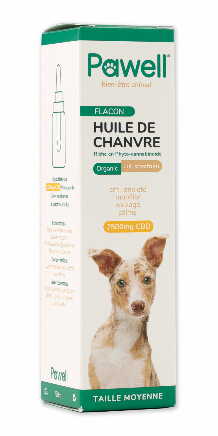 Huile Chanvre Pour Chien De Taille Moyenne 5% Cbd - 10 Ml