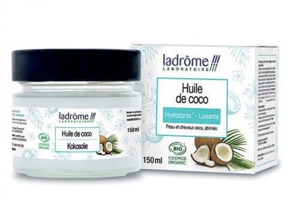 Un pot de 150 ml d'Huile de Coco Végétale Bio Ladrôme