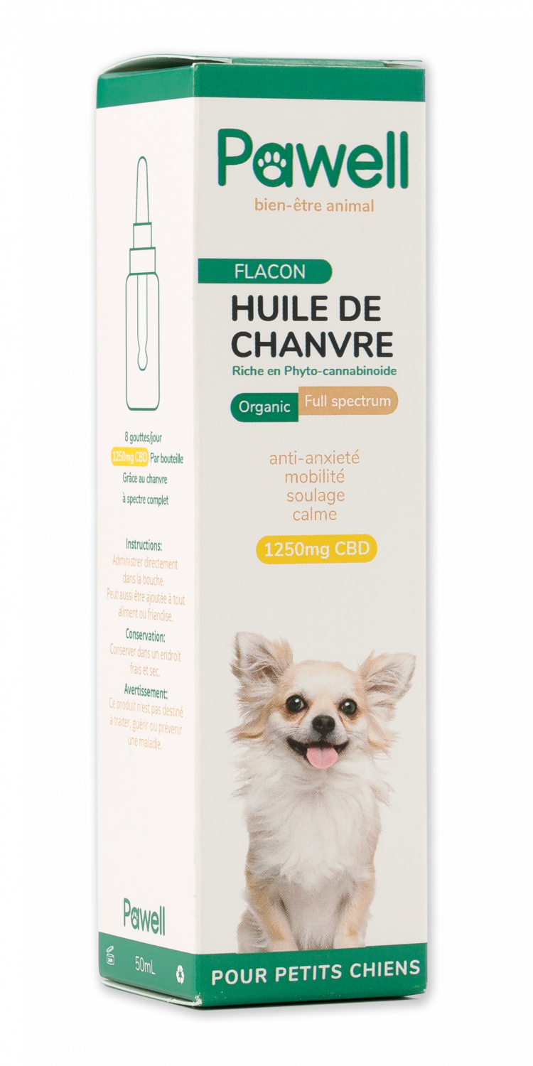 Huile De Cbd Petit Chien 2,5% Cbd - 10 Ml