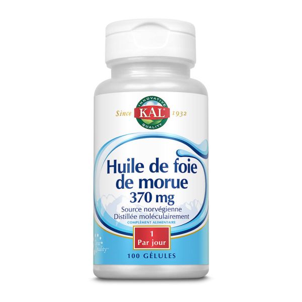 Huile De Foie De Morue Vitamines A Et D - 100 Softgels - SOLARAY