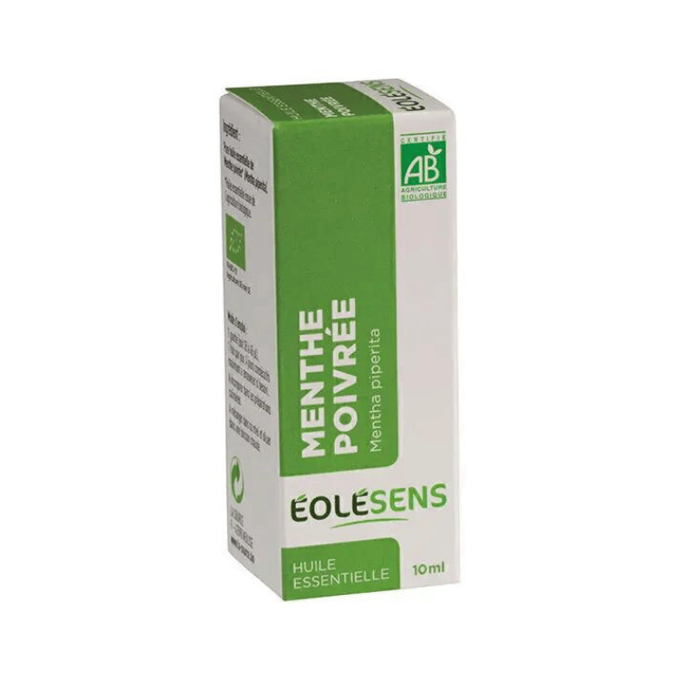 Huile essentielle de menthe poivrée bio de la marque en 10ml Eolesens