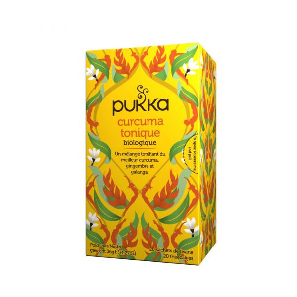 Infusion Curcuma Tonique (tumeric Active) Bio - Boîte De 20 Sachets - Pukka