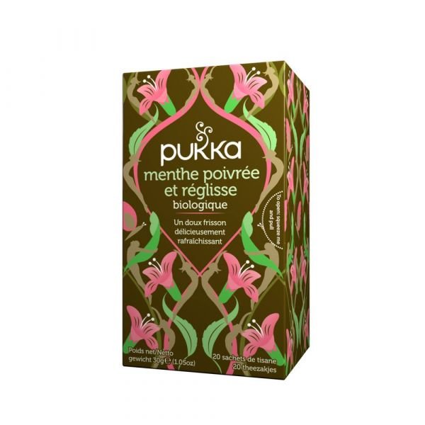 Infusion Menthe Poivrée & Réglisse (peppermint & Licorice) Bio - 20 Sachets - Pukka