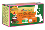 Infusion Tulsi & Thé Vert Bio - Boîte De 25 Infusettes - AyurVana