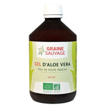 Gel d'Aloe Vera Bio en format 500 ml de la marque Graine Sauvage.