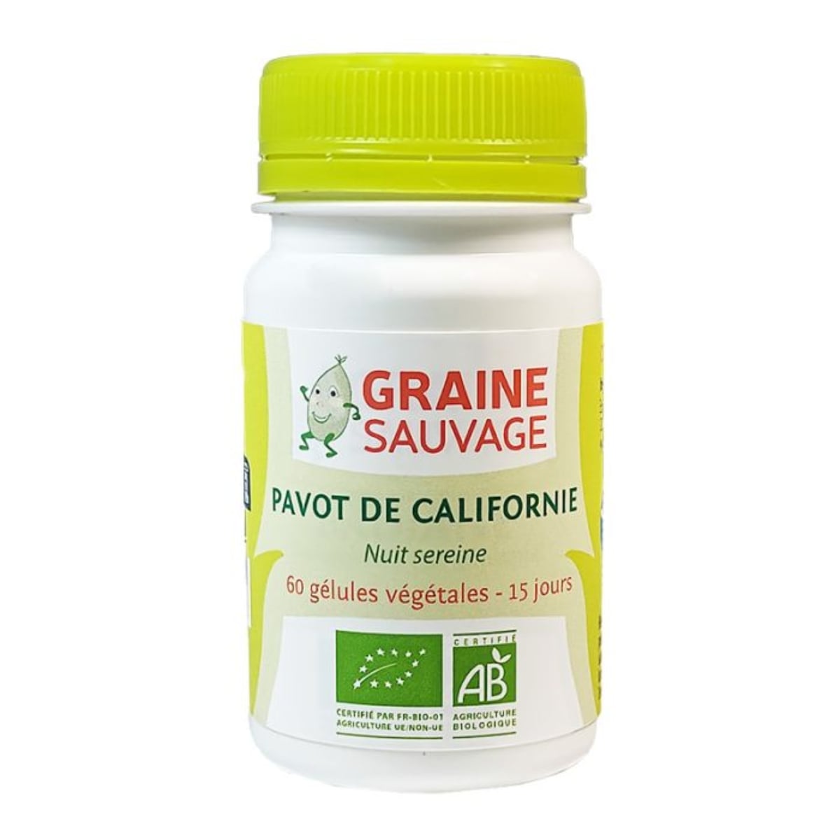 Pavot de Californie bio - 60 gélules - Graine Sauvage