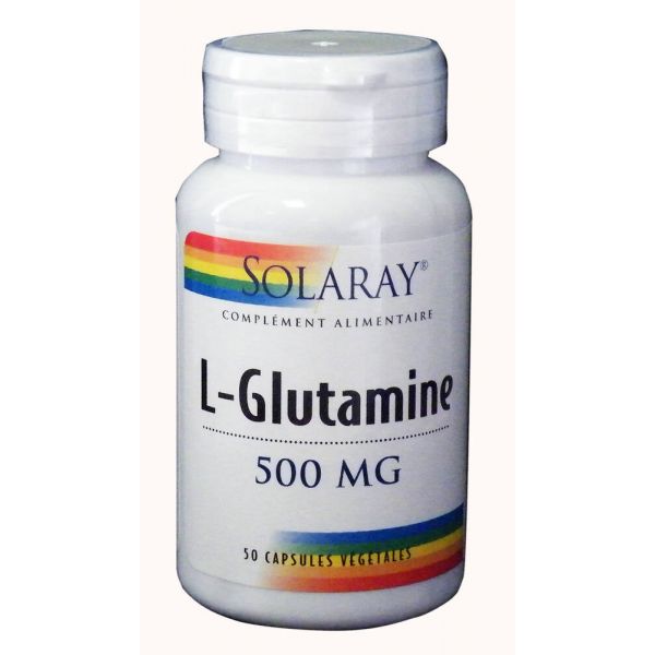 L-glutamine 500 Mg - 50 Capsules Végétales - SOLARAY