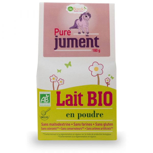 Lait 100% Jument Bio - Boite 180 G - De Bardo