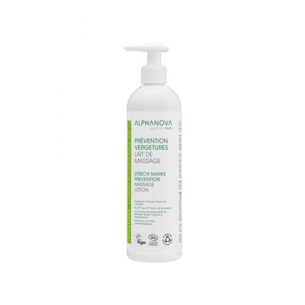 Lait De Massage Anti-vergetures Bio - 400 Ml - Alphanova