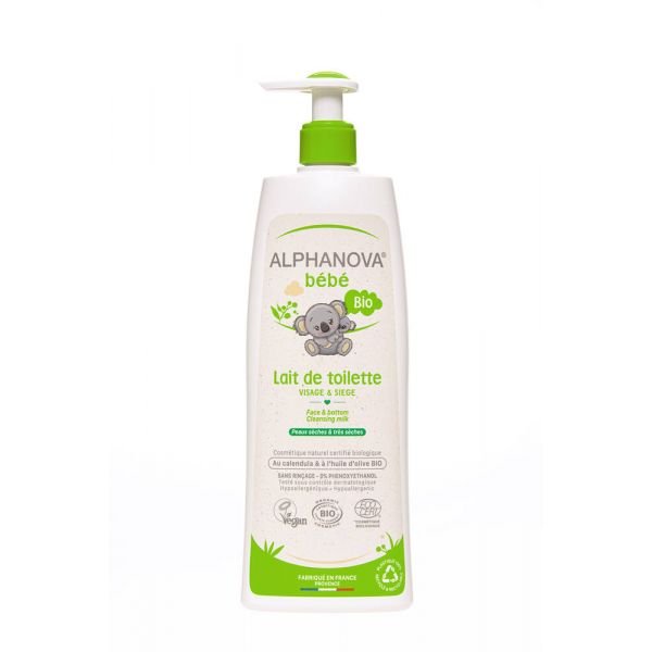 Lait De Toilette Naturel Bébé Bio - 500 Ml - Alphanova