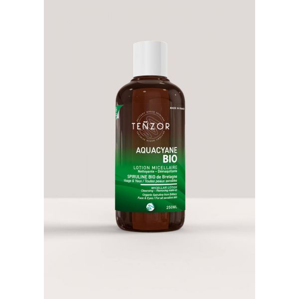 Lotion Micellaire Aquacyane Spiruline Bio - Flacon 250 Ml - Tenzor