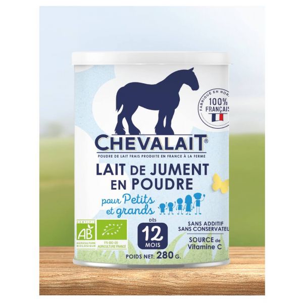 Lait De Jument En Poudre Bio - Boite 280 G - Chevalait