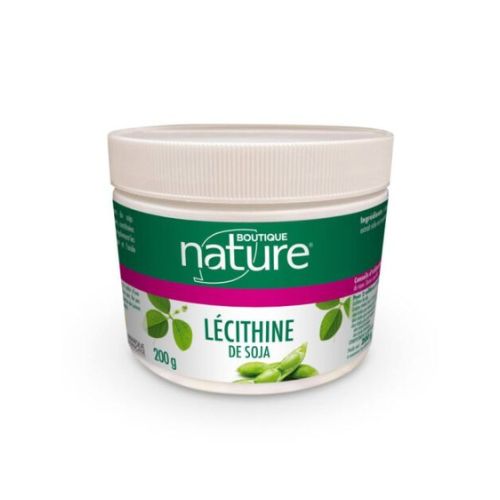 pot de 200g de lécithine de soja de la marque boutique nature