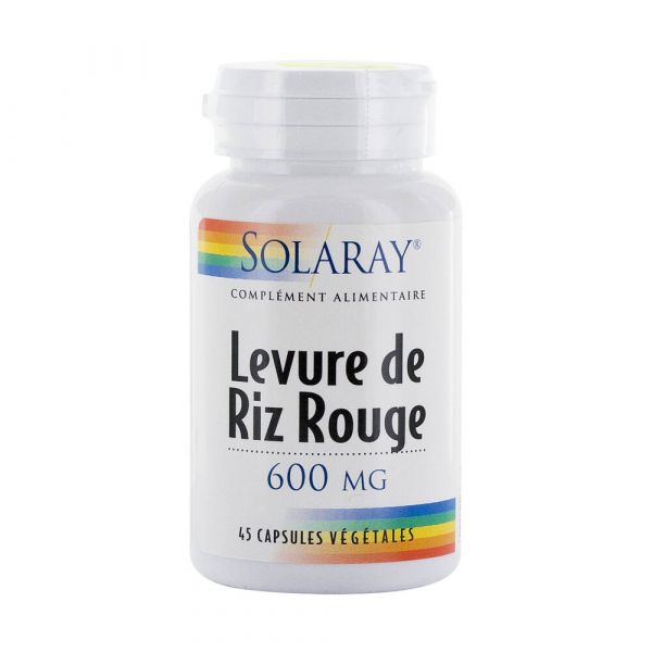 Levure De Riz Rouge 600 Mg - 45 Capsules Végétales - SOLARAY