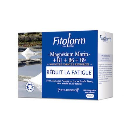 Magnésium Marin + Vit B1+ B6 + B9 - 30 Comprimés - Fitoform