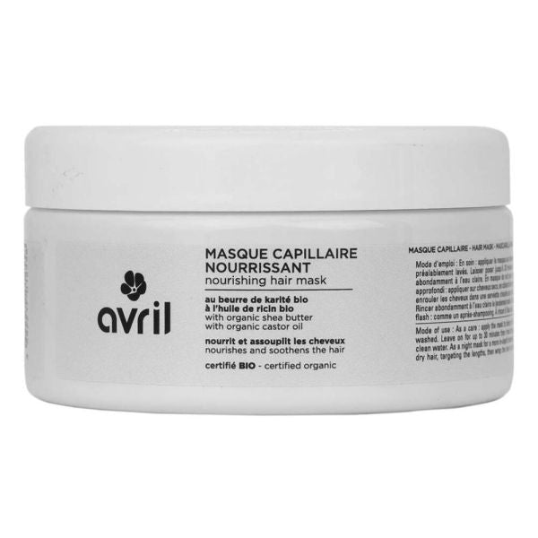 Masque Capillaire Nourrissant Bio - Pot 200 Ml - Avril