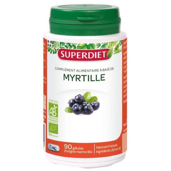 Myrtille Bio - 90 Gélules - Superdiet