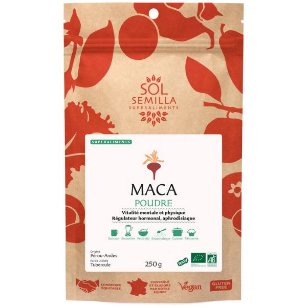 Maca Poudre Bio - 250 G - Sol Semilla