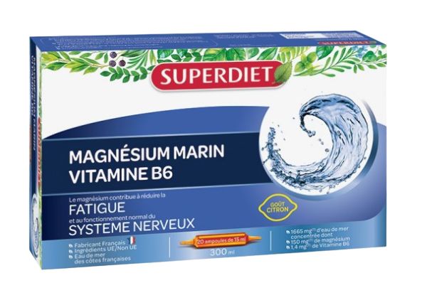 Contribue à réduire la fatigue et contribue au fonctionnement normal du système nerveux.