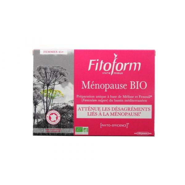 Ménopause, Fenouil Et Mélisse Bio - 20 Ampoules De 10 Ml - Fitoform