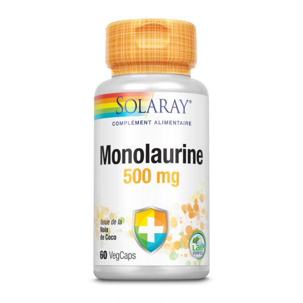 Monolaurine 500 Mg - 60 Capsules Végétales - SOLARAY