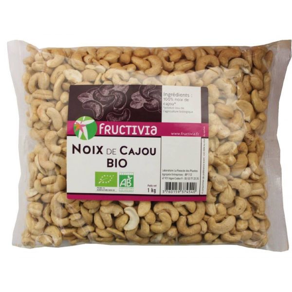 Noix De Cajou Bio - Sachet 1 Kg - Fructivia