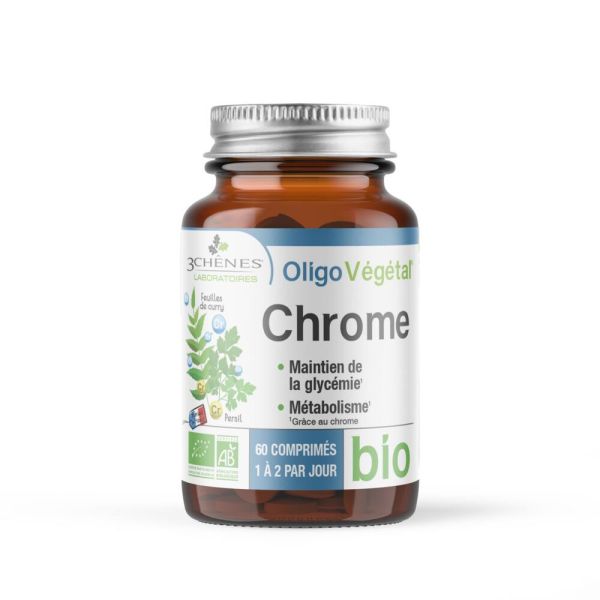 Oligovegetal Chrome Bio - Pillulier 60 Comprimés - 3 chenes