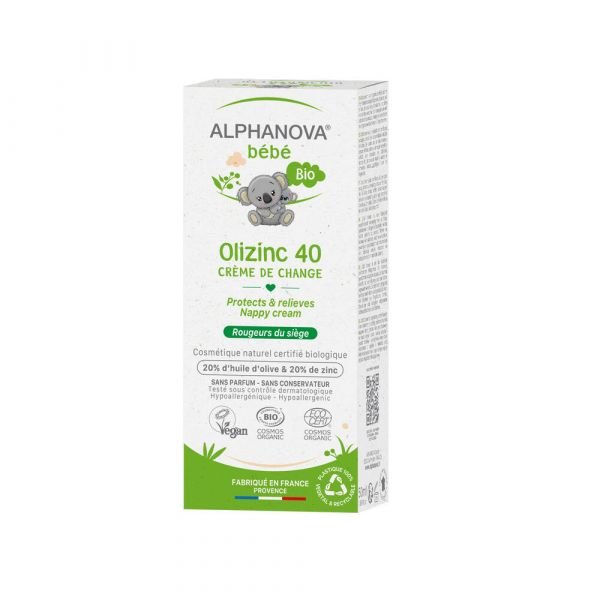 Olizinc, Crème De Change Bio - 50 G - Alphanova