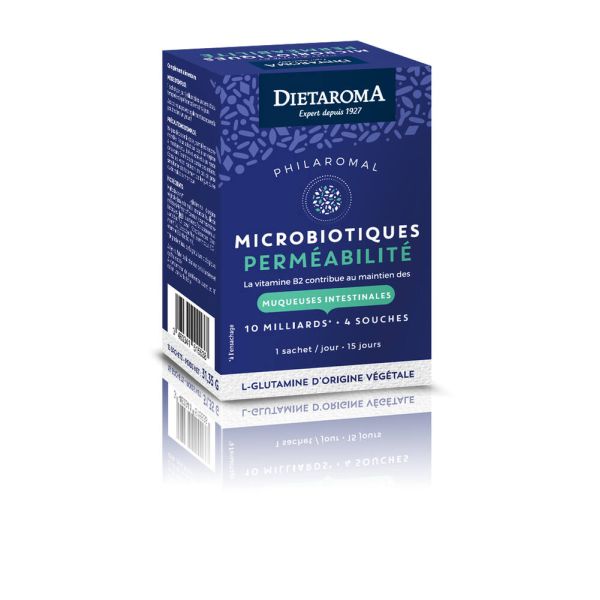 Philaromal Microbiotiques Perméabilité - 15 Sachets - Dietaroma