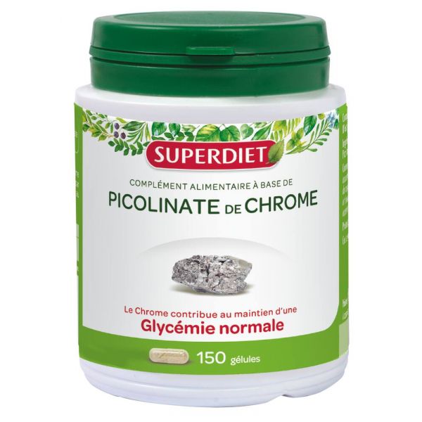 Picolinate De Chrome - 150 Gélules - Superdiet