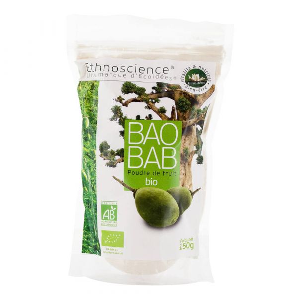 Poudre De Fruit De Baobab Bio - Sachet 150 G - Ecoidées