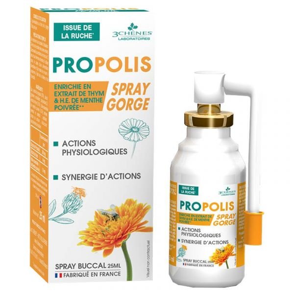 Propolis Spray Buccal - Flacon 25 Ml - 3 chenes