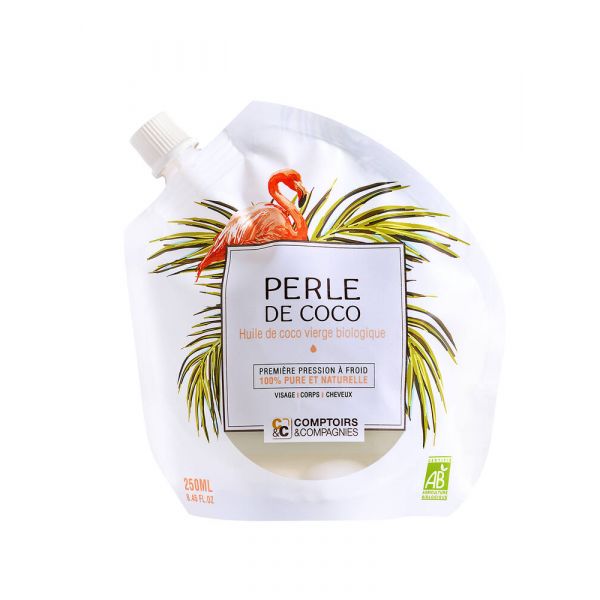 Perle De Coco Huile De Coco Vierge Bio - 250 Ml - Comptoirs et compagnies