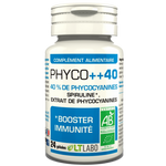 Phyco++40 est une formule synergique, unique sur le marché, apportant 40% de phycocyanines.