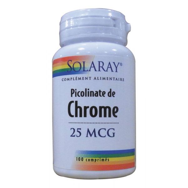 Picolinate De Chrome - 100 Comprimés - SOLARAY