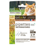 Pipettes Antiparasitaires Chat Ecocert - 2 Pipettes - Anibiolys