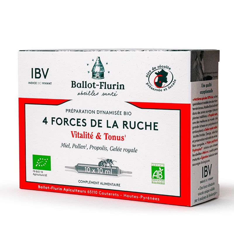 La Préparation dynamisée Bio 4 forces de la ruche améliore votre résistance en cas de fatigue