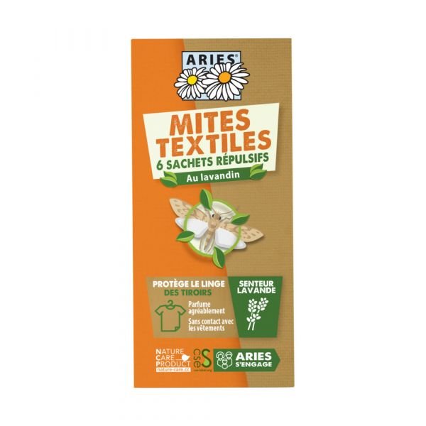 Protection Des Tiroirs, Mites Textiles - 6 Sachets - Aries