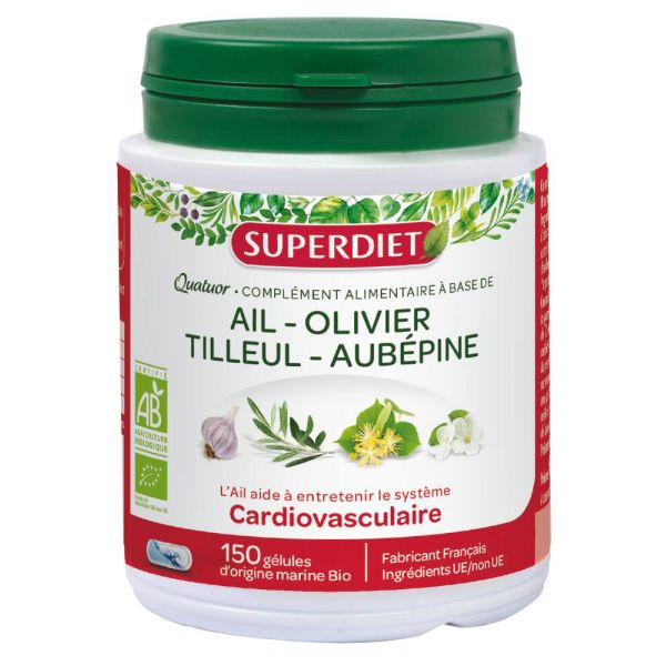 Quatuor Bio Cardiovasculaire - 150 Gélules - Superdiet