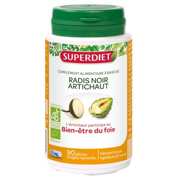 Radis Noir Artichaut Bio - 90 Gélules - Superdiet