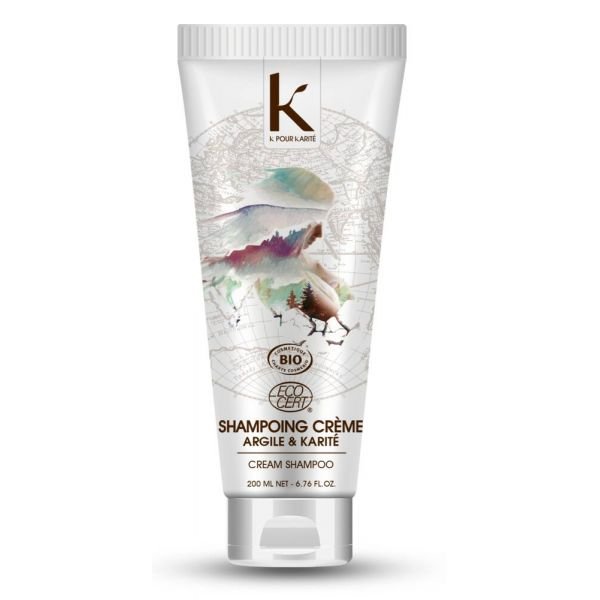 Shampooing Crème Argile & Karité Bio - 200 G - K pour Karité