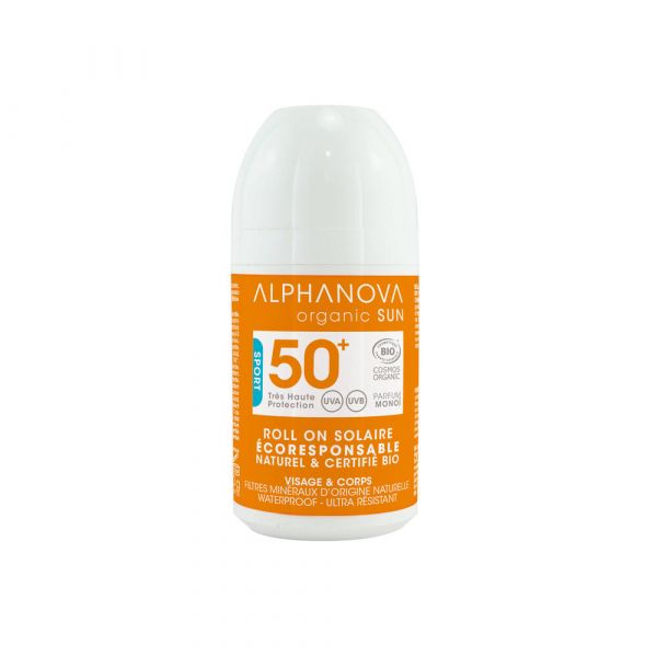 Solaire Extrême Spf 50+ Bio - Roll-on 50 G - Alphanova