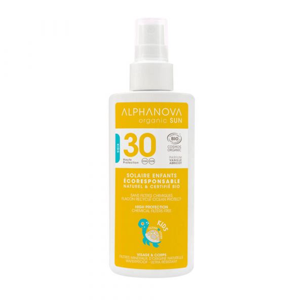 Spray Solaire Kids Spf 30 Bio - Spray 125 G - Alphanova