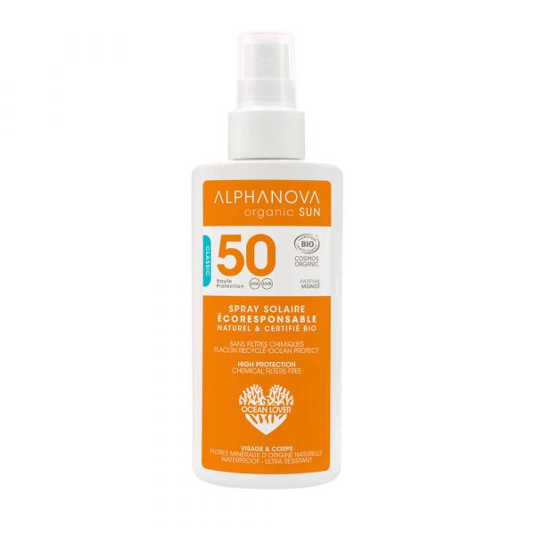 Spray Solaire Spf 50 Bio - Spray 125 G - Alphanova