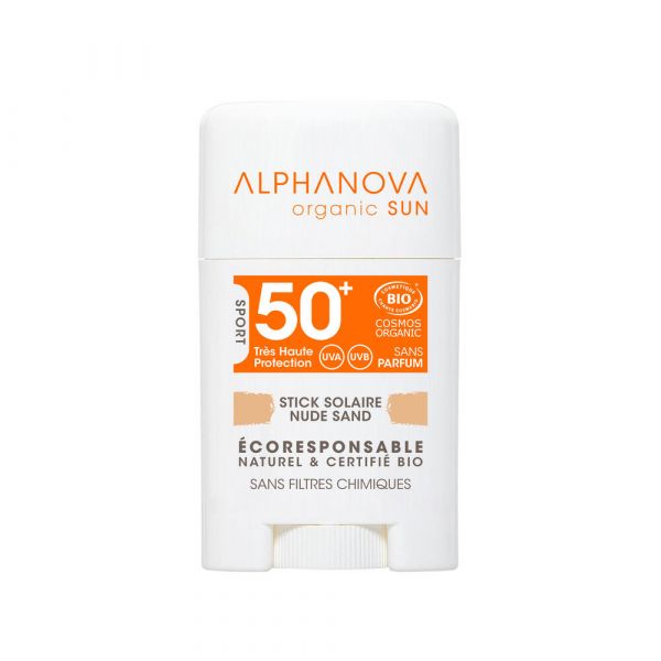 Stick Solaire Bleu Spf 50 + Sans Parfum Bio - Alphanova