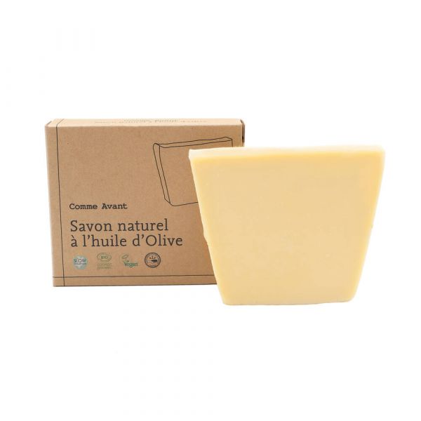 Savon À L'huile D'olive Bio - Boite Kraft 100 G - Comme Avant - Comme avant