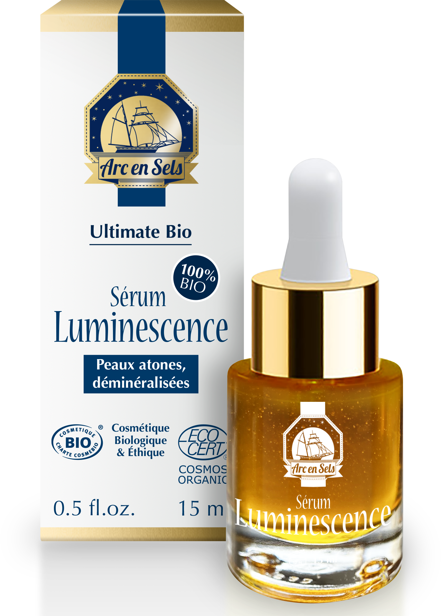 Sérum Luminescence Ultimate Bio en format 15 Ml d'Arc en Sels