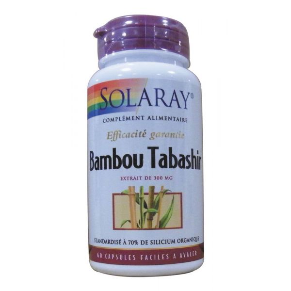 Silice Bambou - 300 Mg Standardisé À 70% De Silice - 60 Capsules - SOLARAY